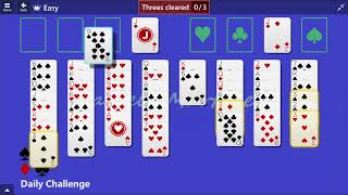 Microsoft Solitaire Collection  FreeCell Easy  January 20 2015  Daily Challenges [upl. by Analaf]