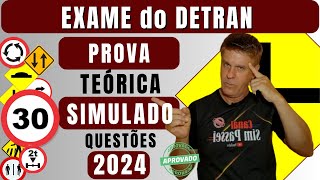 Simulado DETRAN 2024 PROVA teórica de LEGISLAÇÃO do DETRAN EXAME do DETRAN QUESTÕES 2024 [upl. by Alcock]