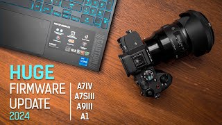 HUGE Firmware Update For Sony Cameras A7IVA7SIIIA1A9III  2024 Step by Step Guide  Ver 300 [upl. by Janerich]