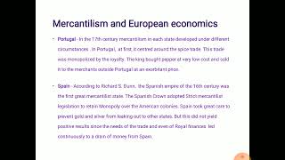 Mercantilism and European economics 17th and 18th centuries [upl. by Inahs]