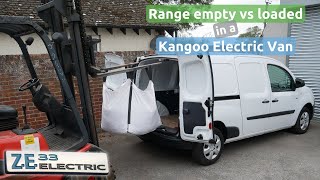 How does weight affect range in an electric van Testing the Renault Kangoo ZE33 electric van [upl. by Dardani329]