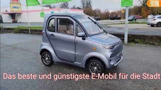 Kabinenroller Flow das ideale Mini EAuto für die Stadt und Kurzstrecke Elektromobil EMobil 45 kmh [upl. by Etnoed621]