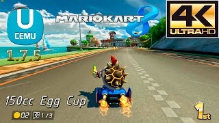 Cemu 175 Wii U Emulator  Mario Kart 8 4K  60 FPS  150cc Egg Cup [upl. by Herod]