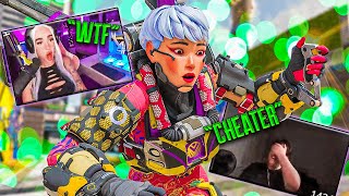 Killing Twitch Streamers in Apex Legends w Reactions 8 Funniest Reactions [upl. by Ardnasxela]