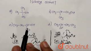 Which of the following represents isobutyl alcohol   12  ALCOHOLS PHENOLS AND ETHERS  CHE [upl. by Briscoe906]