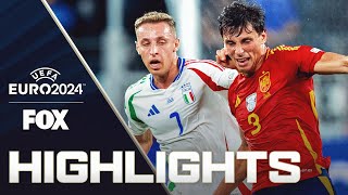 Spain vs Italy Highlights  UEFA Euro 2024 [upl. by Llyrpa]