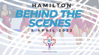 Synchronized Skating Short Program  Day 1  Behind the scenes  Hamilton 2022 [upl. by Gearard]