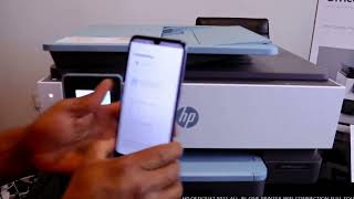 HP Officejet 8015e Printer WIFI Setup [upl. by Ardiek]