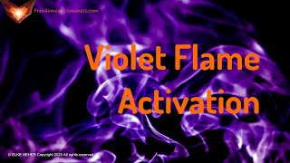 Violet Flame Activation Saint Germain  Invoking the Violet Flame EnergyFrequency Healing Music [upl. by Aviva]