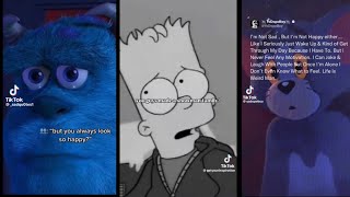 Sad quotes TikTok’s TikTok Compilation tiktok 💜🖤💜 [upl. by Naamana630]