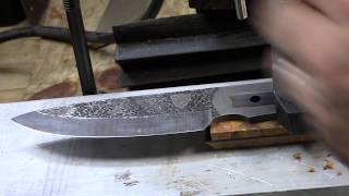 Custom Full Tang Knives Drilling Handle Scales Perfectly [upl. by Drews]