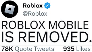 Roblox Is DISCONTINUING Mobile [upl. by Anawahs946]