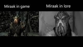 Miraak in game vs Miraak in lore [upl. by Yzdnil211]