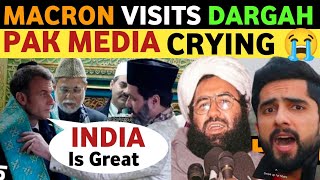 PRESIDENT MACRON VISITS NAZAMUDDIN DARGAH IN DELHI  PAK MEDIA CRYING ON INDIAS DEVELOPMENT [upl. by Htidirem529]