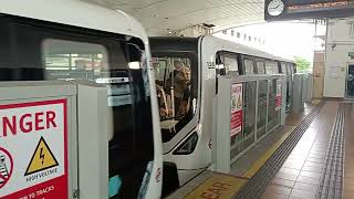 ⬜C801B Sets 135136 departing Jelapang LRT Station [upl. by Nodnarb]