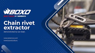 BOXO Bike Tools Chain Rivet Extractor demonstrated by Leo Steijn [upl. by Beutner]