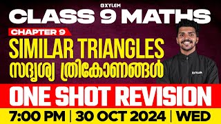 Class 9 Maths  Chapter 6  Similar Triangles  One Shot Revision  Xylem Class 9 [upl. by Varini446]