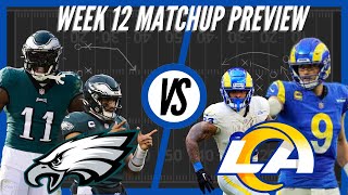 Philadelphia Eagles vs Los Angeles Rams  Week 12 Preview [upl. by Bradstreet]