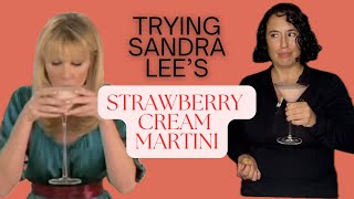 Recreating Sandra Lee’s Strawberry Crème Martini [upl. by Eerok]