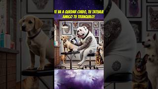 Perro tatuado 🐶 perros mascotas perro perrito perritos shortsviral [upl. by Cherrita]