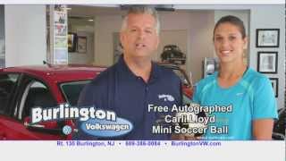 TV AD Burlington VW quotcool trickquot featuring Olympian Carli Lloyd [upl. by Kassity]