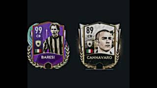 Baresi Vs Cannavaro Fifa Mobile Card Battle [upl. by Sosthena]