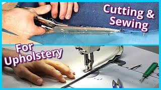 HOW TO CUT AND SEW FOR THE UPHOLSTERY PROCESS  SEWING FOR UPHOLSTERY  FaceliftInteriors [upl. by Scotty]