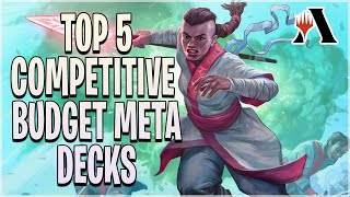 THE BEST BUDGET META MTG ARENA DECKS  GREAT Decks FEWER Rares  MTGA Standard [upl. by Rehtae]