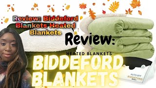 Review Biddeford Blankets Heated Blankets [upl. by Haslam]