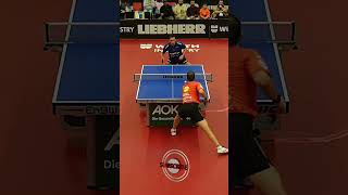 🏓Hugo Calderano did it again🤯 Two Hands backhand shot 👐 shorts pingpong viralvideo [upl. by Airekat220]