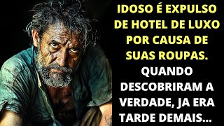 Idoso é expulso de hotel por suas roupas Quando descobriram a verdade já era tarde demais [upl. by Evot]