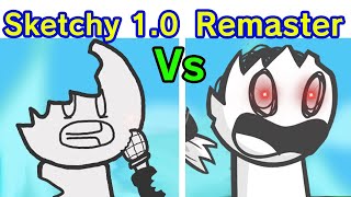 Friday Night Funkin Sketchy Vs Sketchy Remastered FNF MODHard Original Vs Remaster [upl. by Colan]