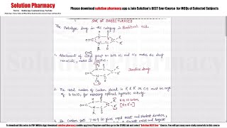 Class 47 Structure Activity Relationship SAR of Barbiturate  Medicinal Chemistry  BPharmacy [upl. by Ahtaela]