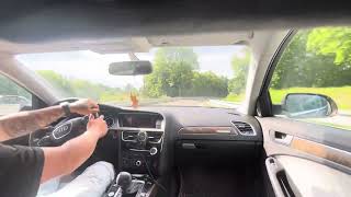 Audi A4 B85 30tdi 180kw Quattro POV drive [upl. by Nnylg190]