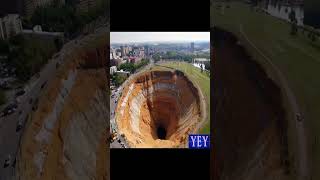 Massive Sinkhole Captured in City NaturalDisaster YesEpicYes Largest [upl. by Elleined]