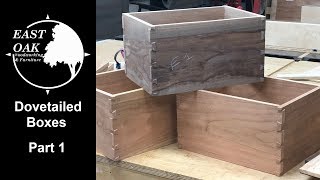 Dovetailed Keepsake Boxes Part 1 \ Woodworking [upl. by Klina]