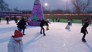 Patinaj Căzătură la patinoar patinoar Arad [upl. by Notyep]