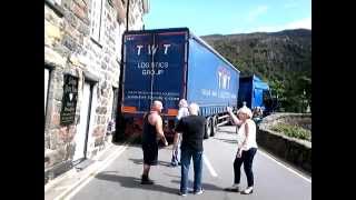 Articulated Lorry Stuck against house in Beddgelert [upl. by Angil]