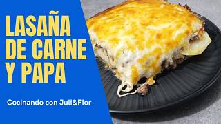 LASAÑA DE CARNE Y PAPA sin gluten [upl. by Snook]