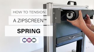 How to Tension a Zipscreen™ Spring  Betta Blinds and Awnings [upl. by Kirstin]