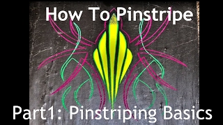 Cambridge Pinstriping Tutorial  Part 1 the basics of pinstriping How to pinstripe [upl. by Oirasec]