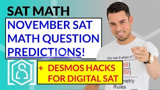 SAT Math NOVEMBER REVIEW Math Question Predictions  Desmos Hacks [upl. by Ark]