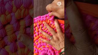 Shorts Doormat Making At HomeCarpetTable matpaydan banane ka tarika [upl. by Anegroeg]