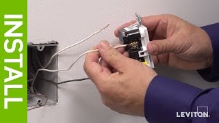 How to Install a GFCI Outlet AFCI and Dual AFCIGFCI Outlet  Leviton [upl. by Azilef]