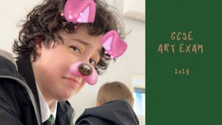 GCSE ART EXAMS 2024  Year 11 Vlog  elliotdowzerofficial [upl. by Adham]