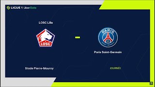 Lille vs PSG  Ligue 1  PES 2021  PC Gameplay  4K [upl. by Aihpled]