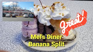 Mel’s Diner Banana Split Pigeon Forge TN [upl. by Cornish89]