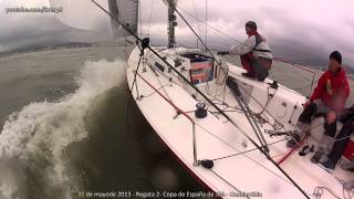 J80 Fonestar in Hondarribia  31st May 2013  Race 2 [upl. by Vite]