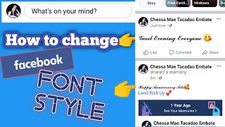 How To Change Facebook 𝔽𝕠𝕟𝕥 Style  How to change 𝔽𝕠𝕟𝕥 in Facebook post [upl. by Aronaele]