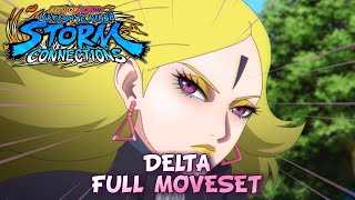 Deltas Full Moveset in Naruto x Boruto Ultimate Ninja Storm Connections [upl. by Nader274]